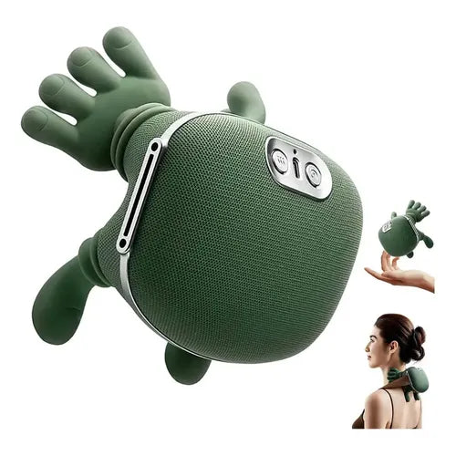 Masajeador De Cuello Con Manos Verde