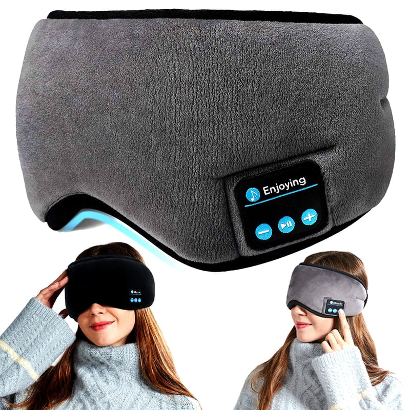 Antifaz para Dormir con Audífonos Bluetooth Integrados