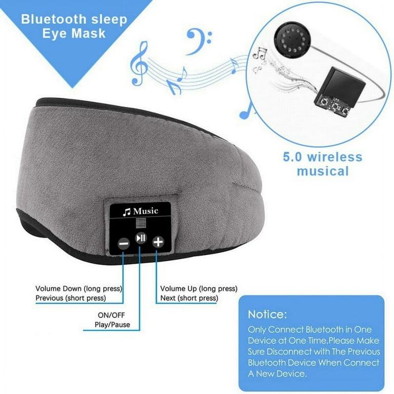 Antifaz para Dormir con Audífonos Bluetooth Integrados